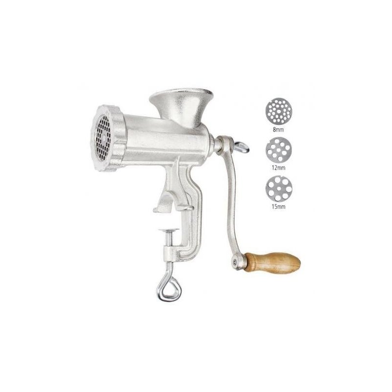 moedor de carne manual boca n 10 com 3 chapas kala