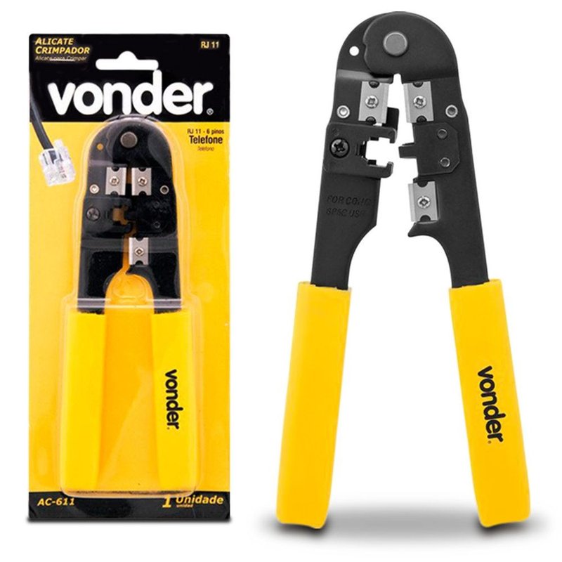 alicate crimpador ac 611 vonder incorzull