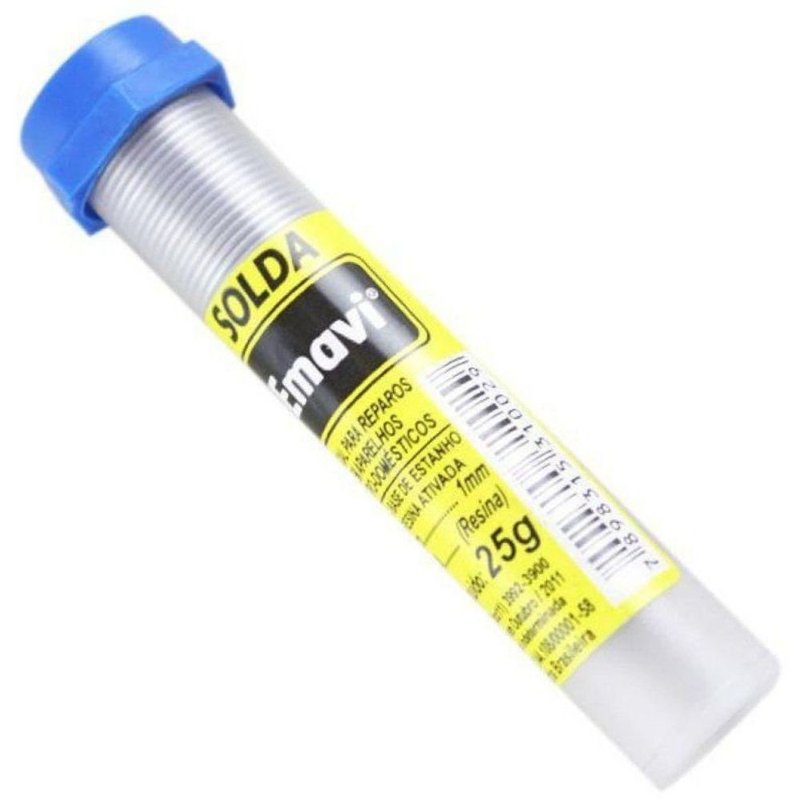 Estanho para solda 25g   Emavi   Incorzul