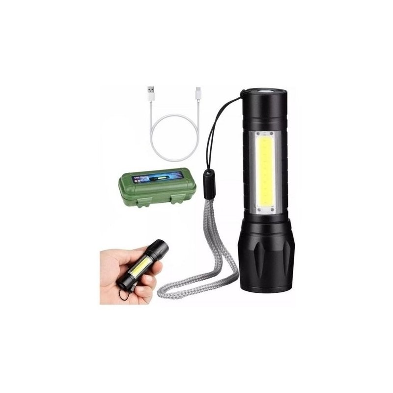 mini lanterna super potente recarregavel usb c zoom luatek incorzulll