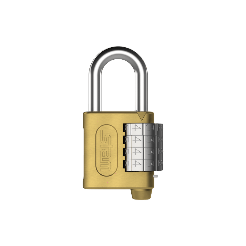 cadeado segredo 40mm zamac latonado e coat stam