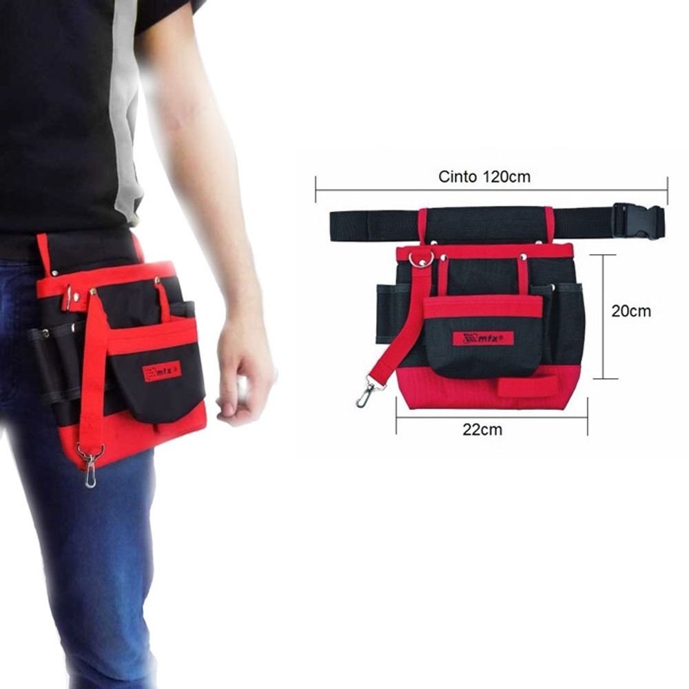Cinto Para Ferramentas Com 7 Bolsos 902419 - MTX