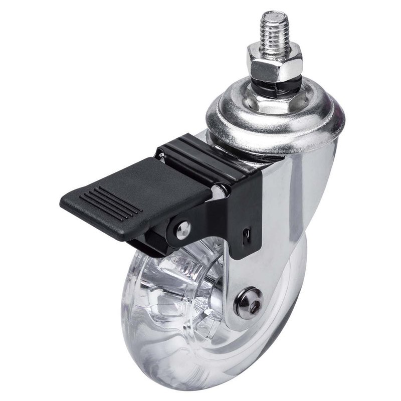 rodizio gel 75mm espiga freio cristal 440329 worker 1582749439