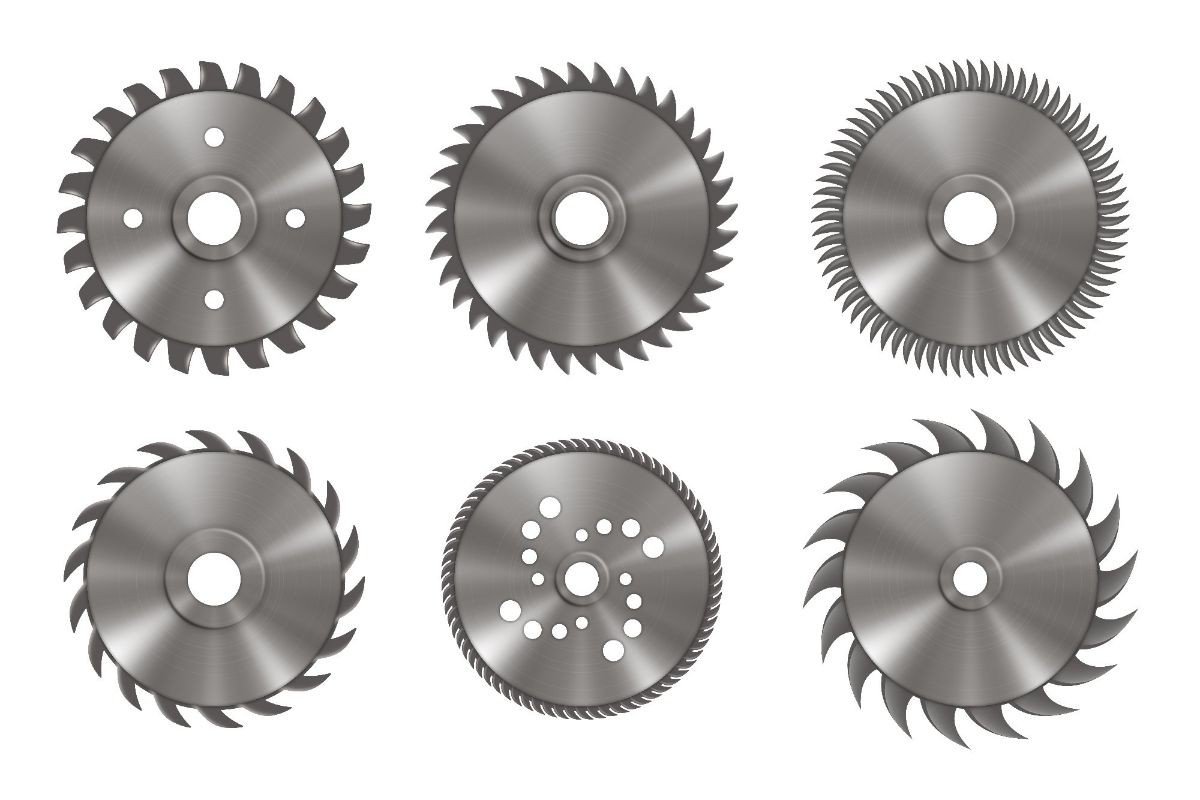 diferentes discos de corte