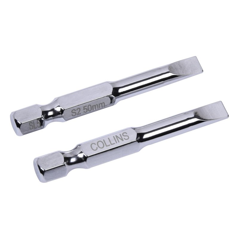 02 bits de fenda 5mm 50mm collins