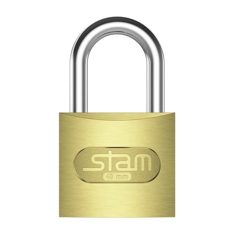 04 cadeado latonado 40mm stam