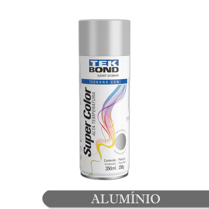 Tinta Spray Alta Temperatura Alum Nio Ml Tekbond