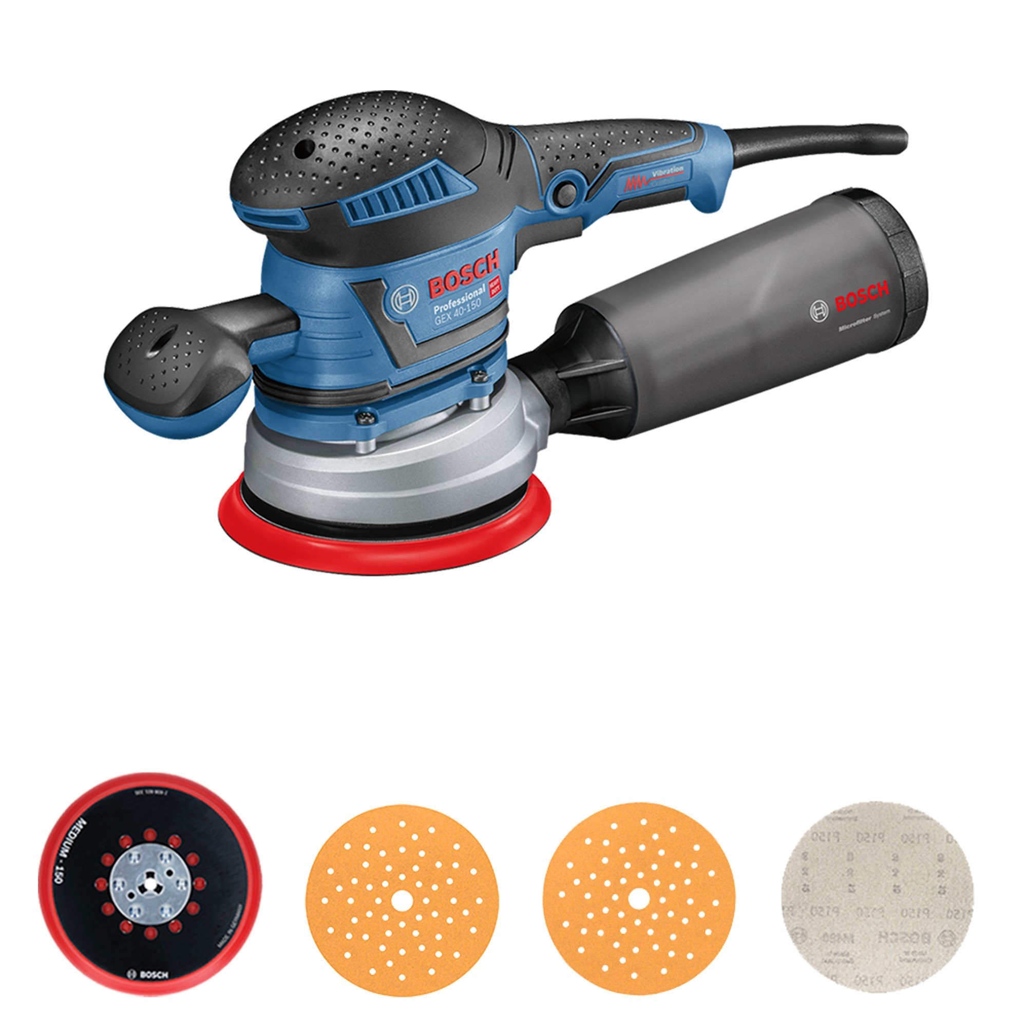 きのこ　4 エクシーガ Lixadeira Orbital GEX 40-150 400W 220V - Bosch