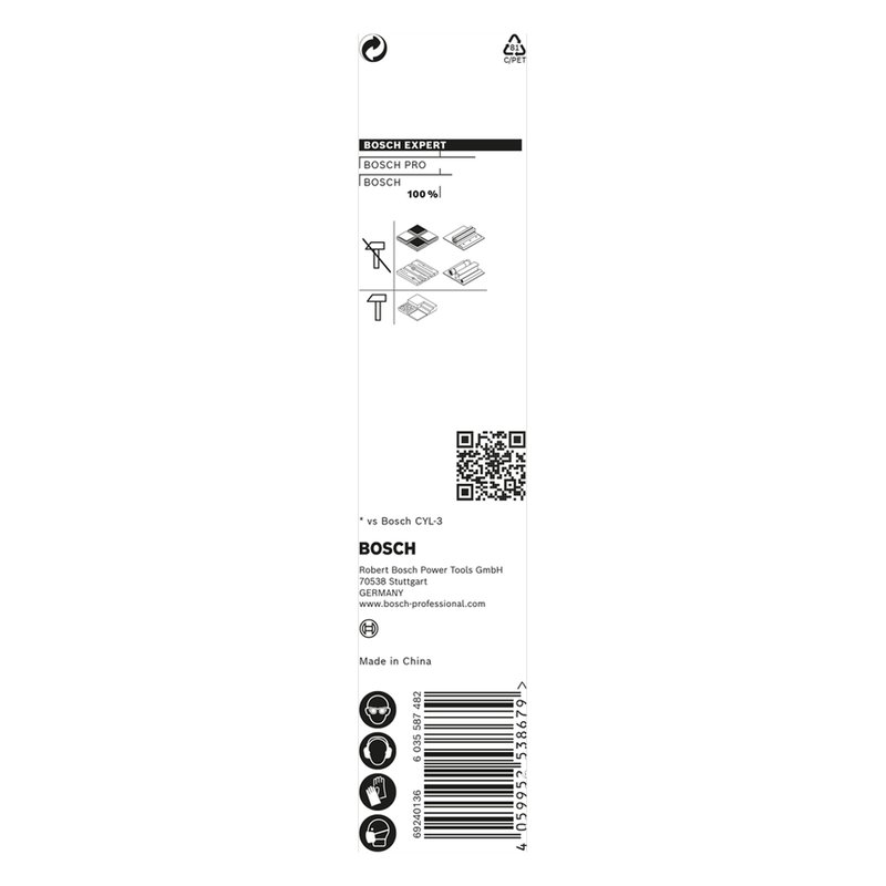 01 broca expert hex 9 multiconstruction 6mm bosch