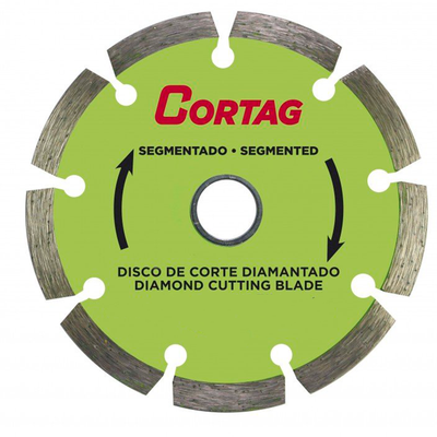 01 disco de corte diamantado segmento125mm cortag