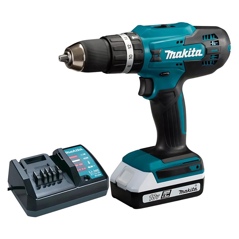 01 parafusadeira furadeira a bateria 18v hp488dw makita