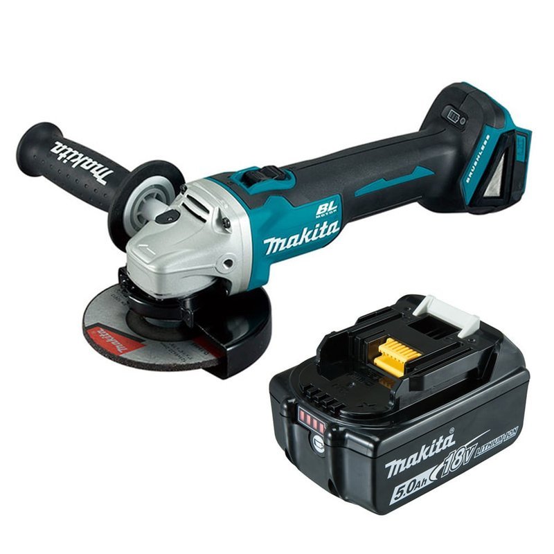 02 esmerilhadeira angular 125mm a bateria 18v dga504z p makita