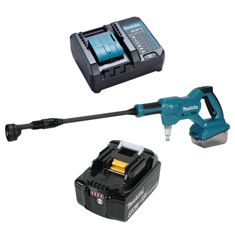 01 lavadora de alta pressao portatil a bateria 18v dhw180z01 completa makita